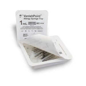 Retractable VanishPoint® Allergy Syringe With Needle Tray